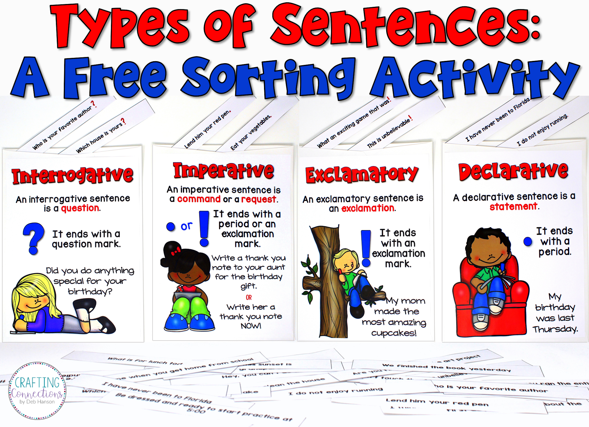 Types Of Sentences A Free Sorting Activity Crafting Connections