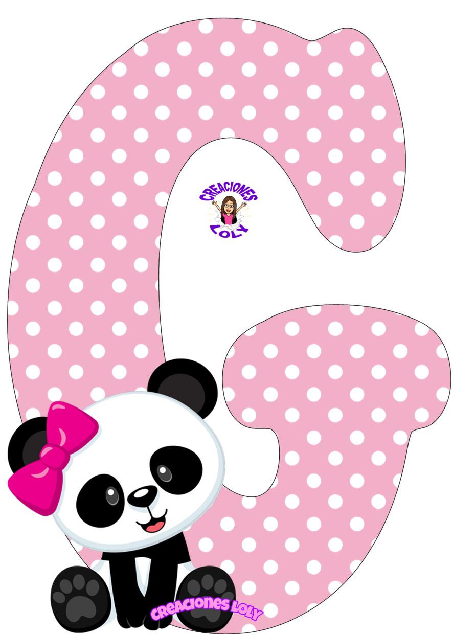 Creaciones Loly Abecedario Osa Panda