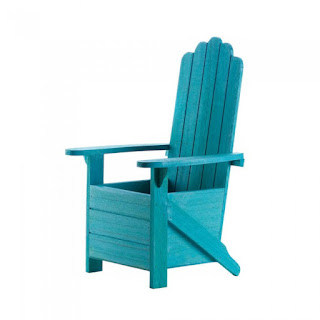 Blue Adirondack Chair Planter - Giftspiration