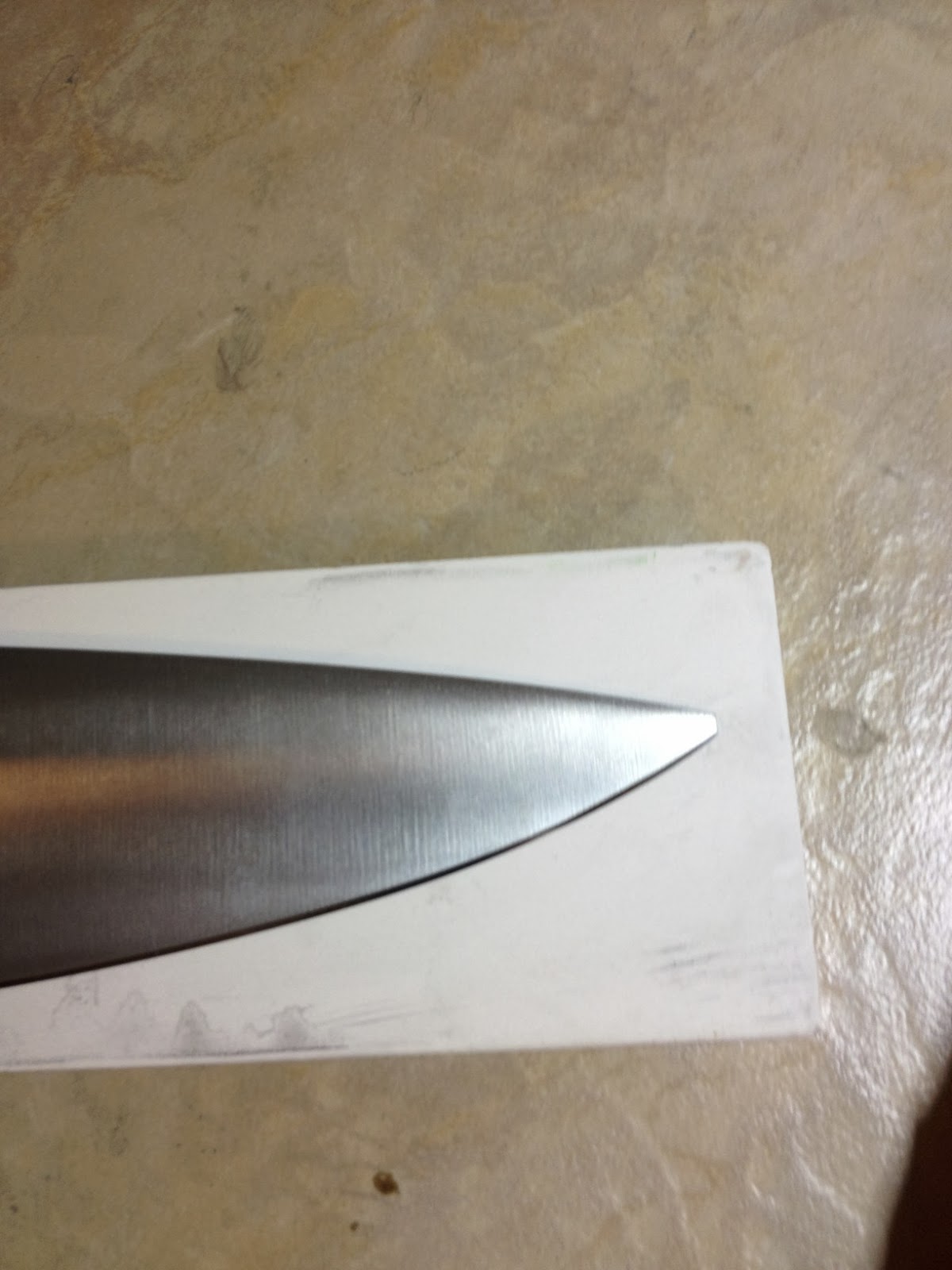 Knife Sharpening Using Traditional Methods: Broken Bob Kramer knife