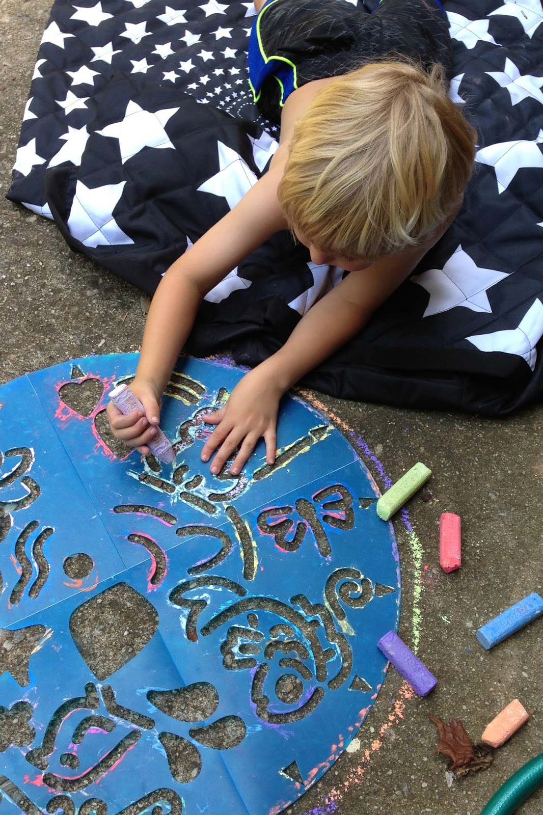 Two Cities Two Girls Sidewalk Chalk Stencils