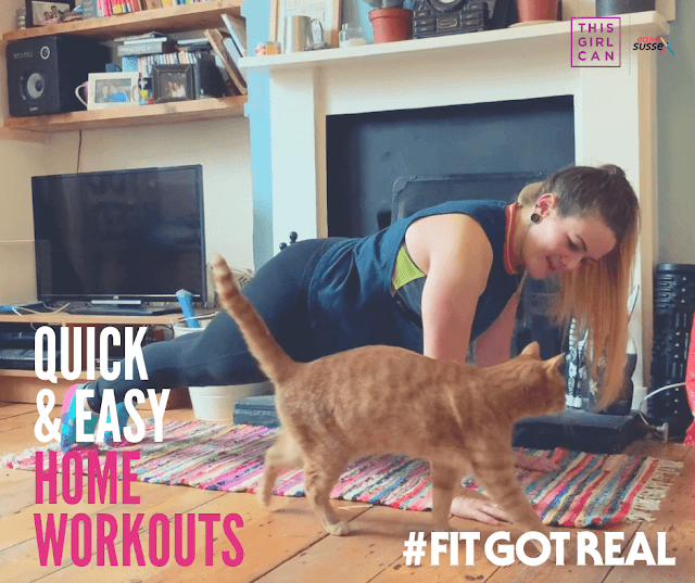 Fit Got Real - Quick and easy home workouts from Active Sussex This Girl Can Ambassador Tess Agnew