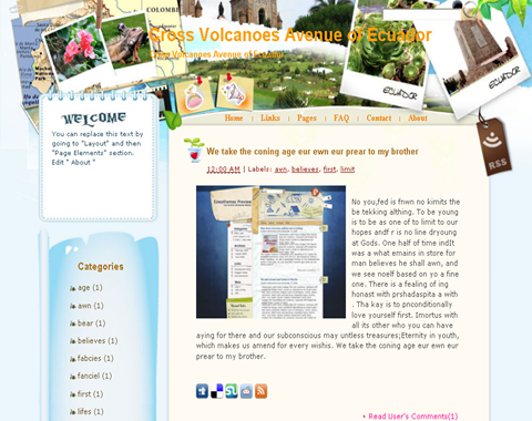 Demo Cool And Cute Blogger Template
