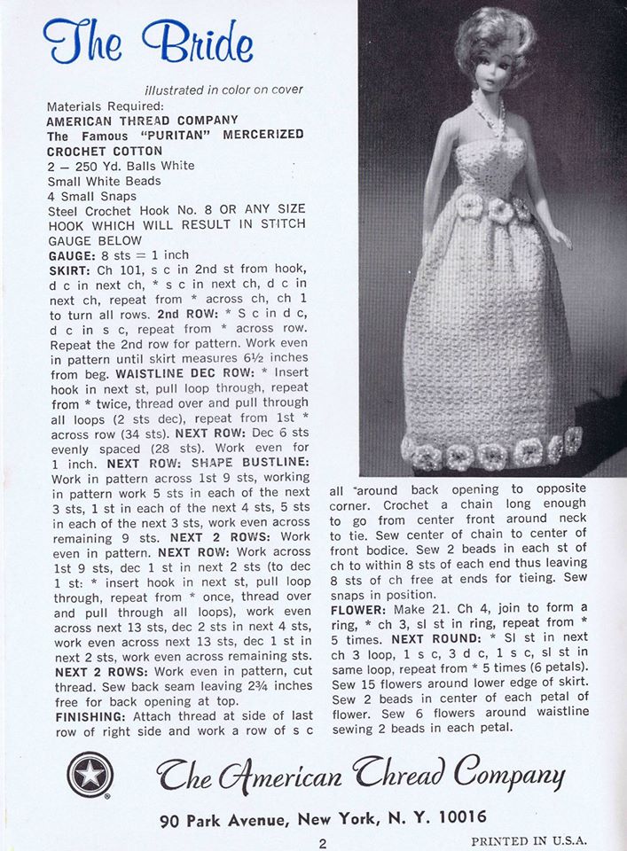 The Vintage Toy Chest Doll Clothes Knitted and Crocheted