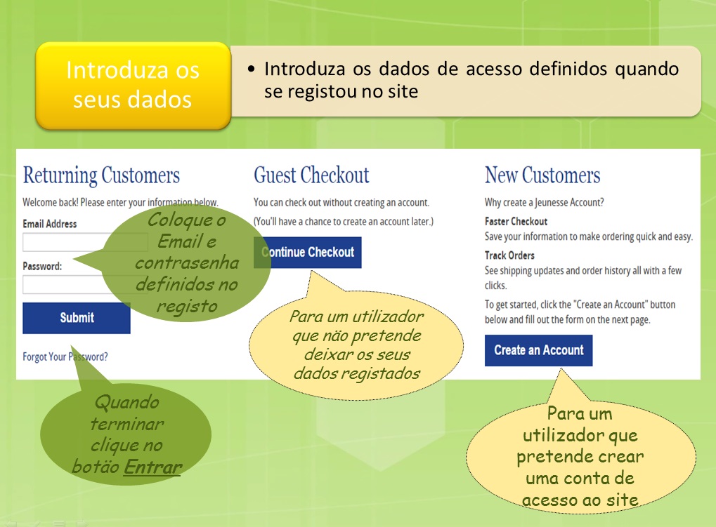 Winage no Mundo FAQ 2 Como posso entrar na página da Jeunesse com o meu login?