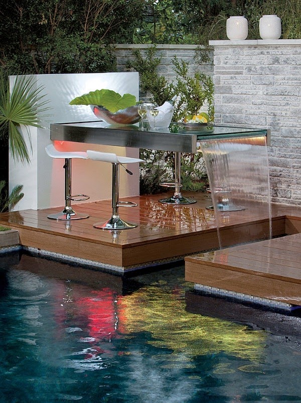 A pergola poolside design