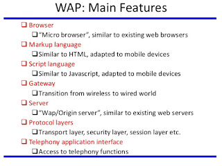 WAP - Key Features دلائل الميزات