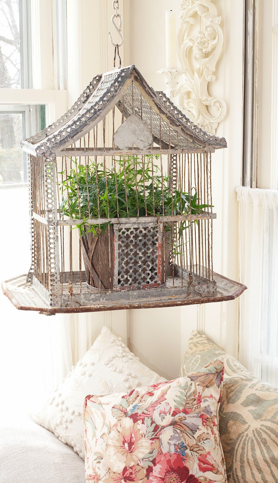 How to Turn a Decorative Bird Cage into a Charming Vignette - South House  Designs