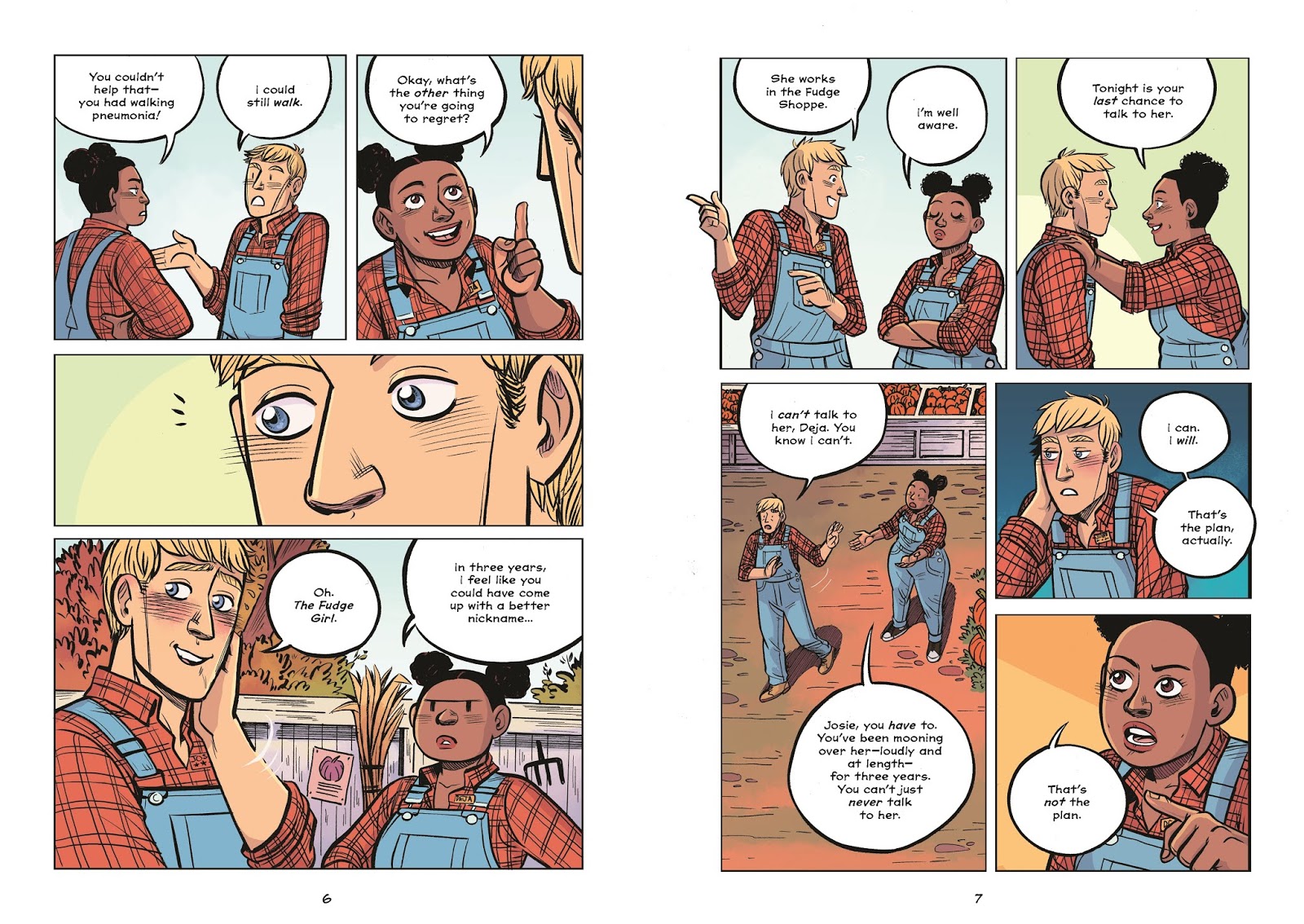 Pumpkinheads by Rainbow Rowell & Faith Erin Hicks, 224 pp, RL