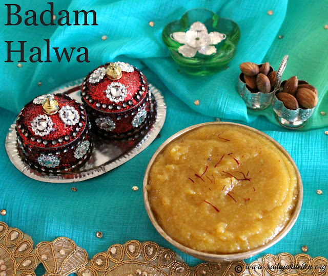 images of Instant Badam Halwa Recipe / Easy Badam Halwa Recipe / Almond Halwa Recipe / Badam Halwa Using Almond Flour