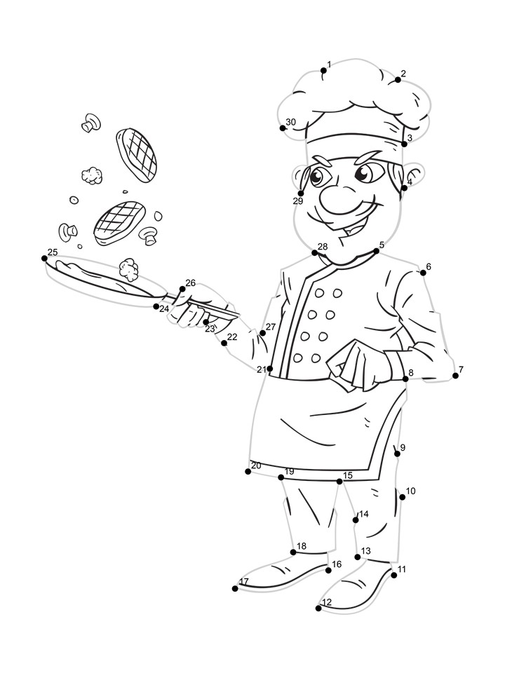 chef dot tracing worksheet