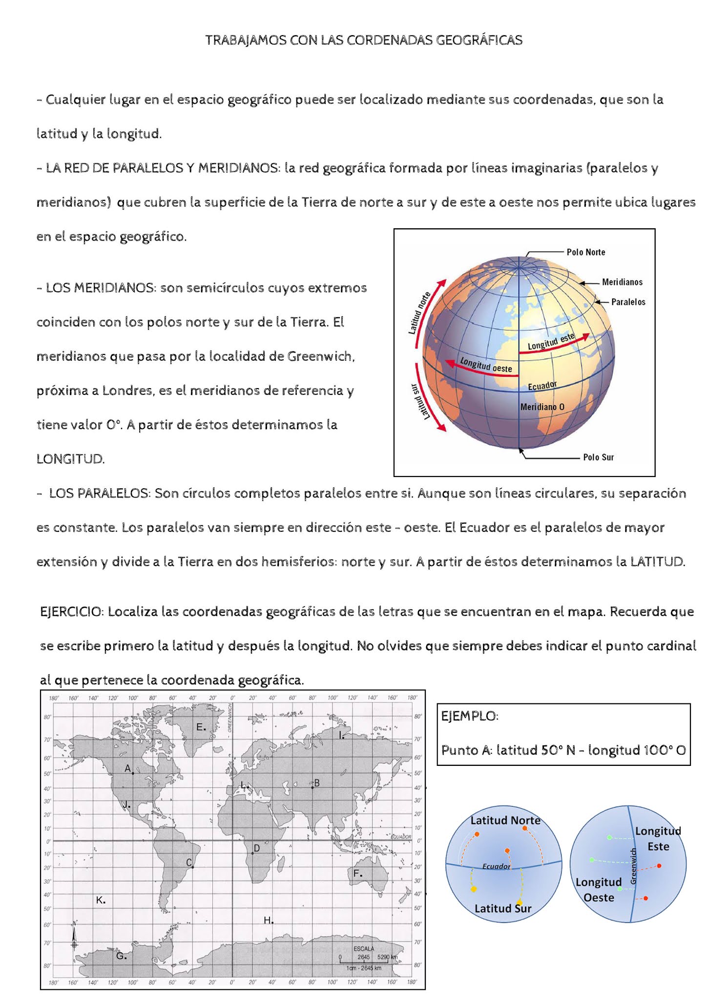 Prof. Hernán Alanís PLAN 2012 COORDENADAS GEOGRÁFICAS.