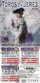 Jerez de la Frontera - Feria del Caballo 2013 - Cartel Taurino