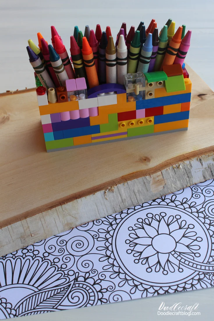 Lego Craft: Crayon Organizer Caddy DIY!