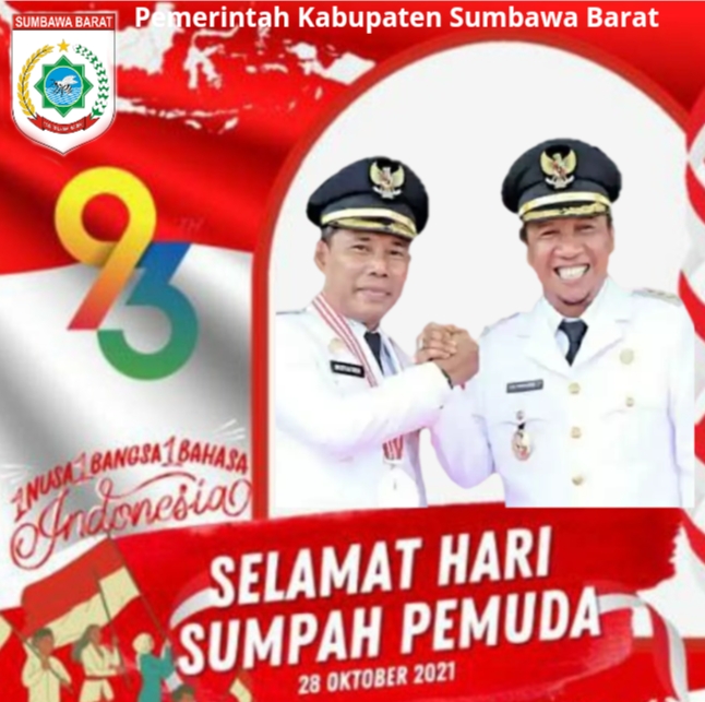 IKLAN SUMPAH PEMUDA KE 93 TAHUN 2021 BUPATI DAN WAKIL BUPATI KSB