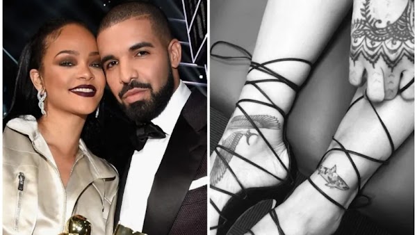  Rihanna le dice adiós a Drake y se elimina tatuaje que tenían juntos