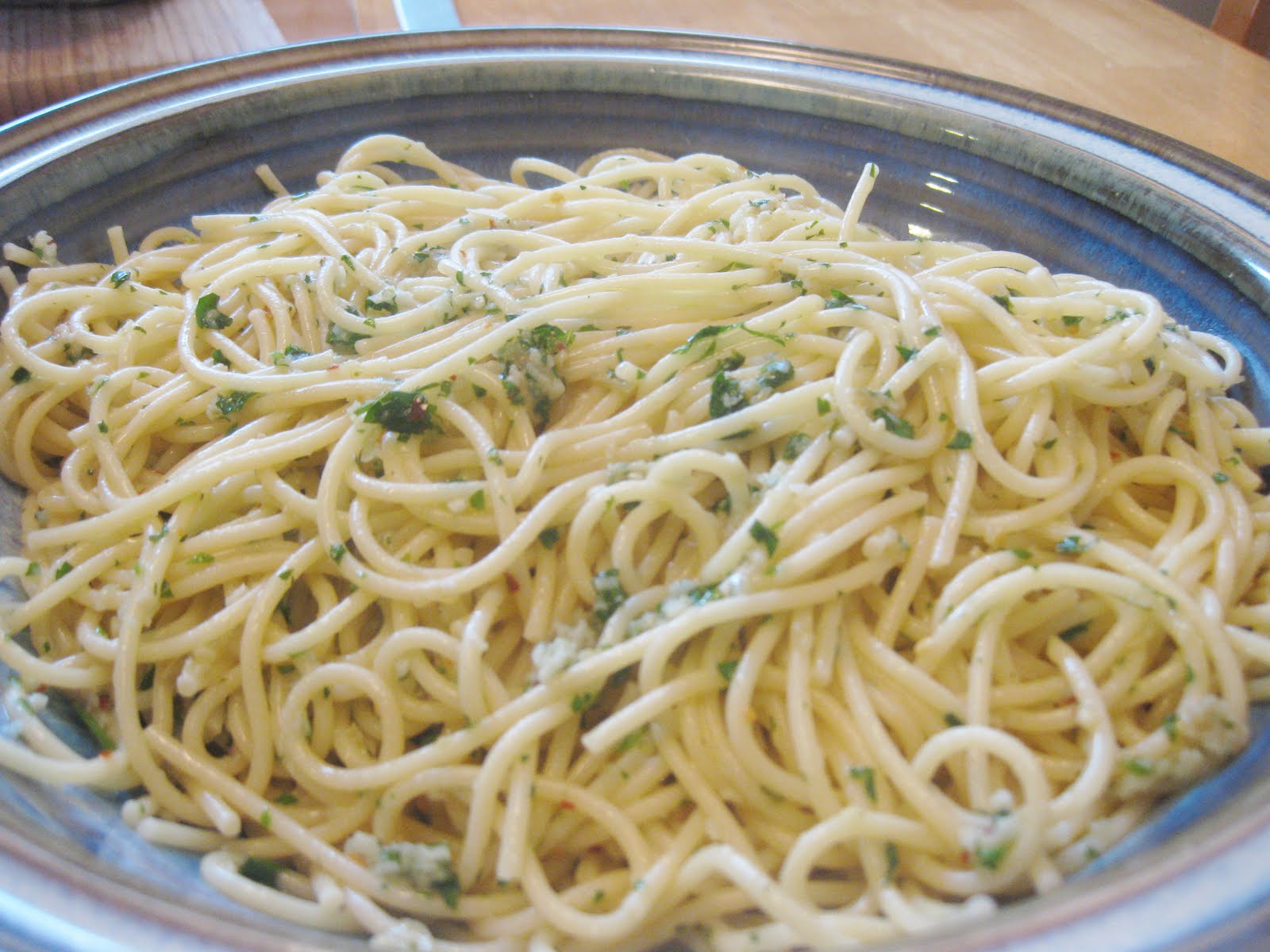 Sarah's Fares Pasta with Garlic and Oil