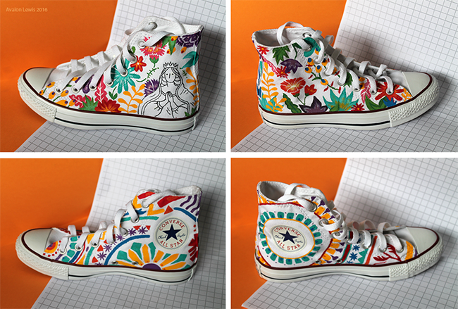 converse peinture