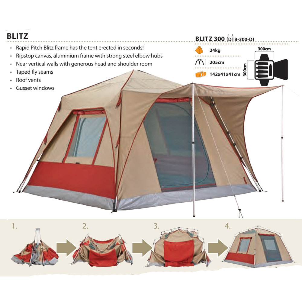 Survive the Elements OZtrail Blitz 300 Touring Tent