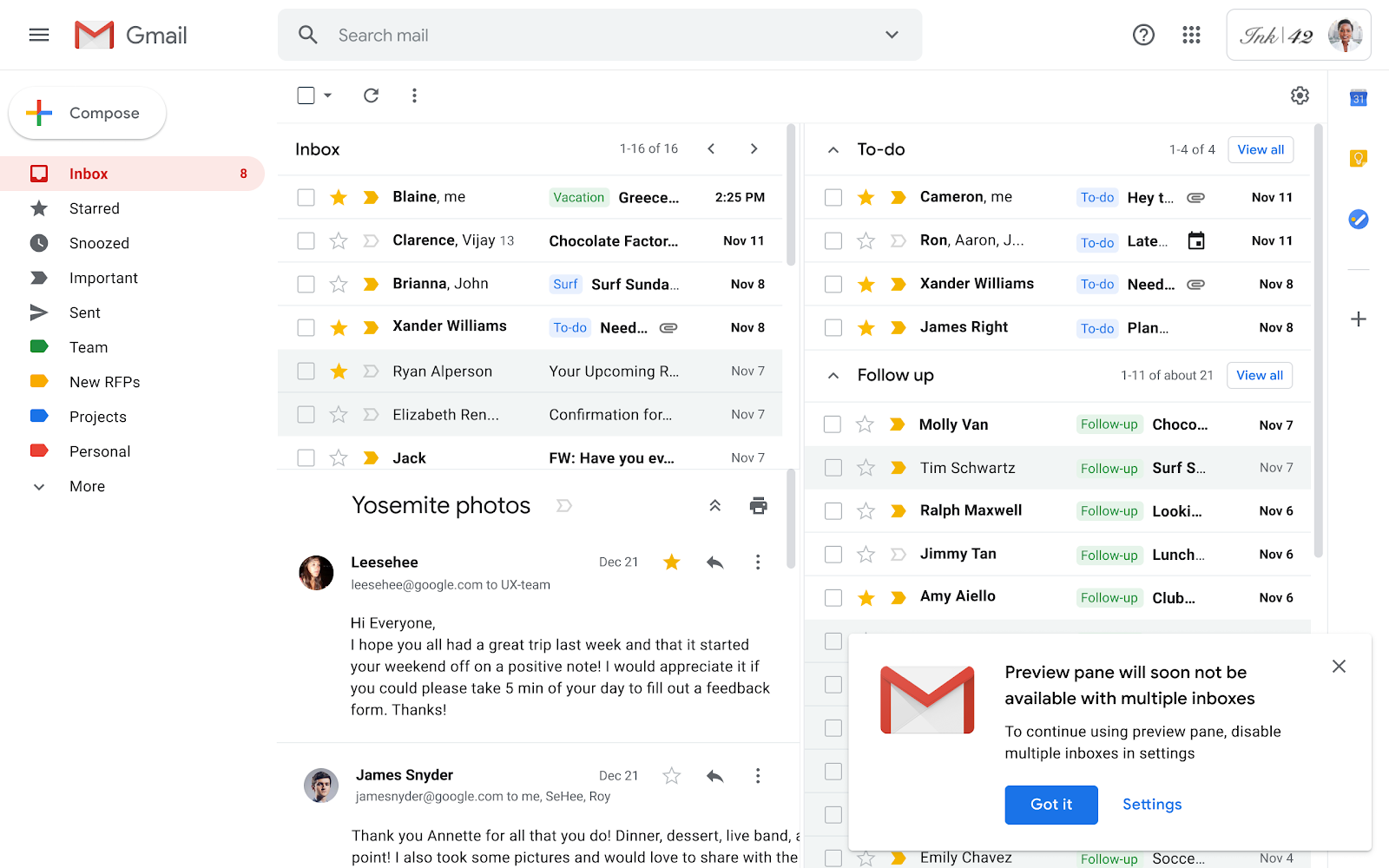 Google Workspace Updates: Changes to multiple inboxes in Gmail starting  February 20, 2020