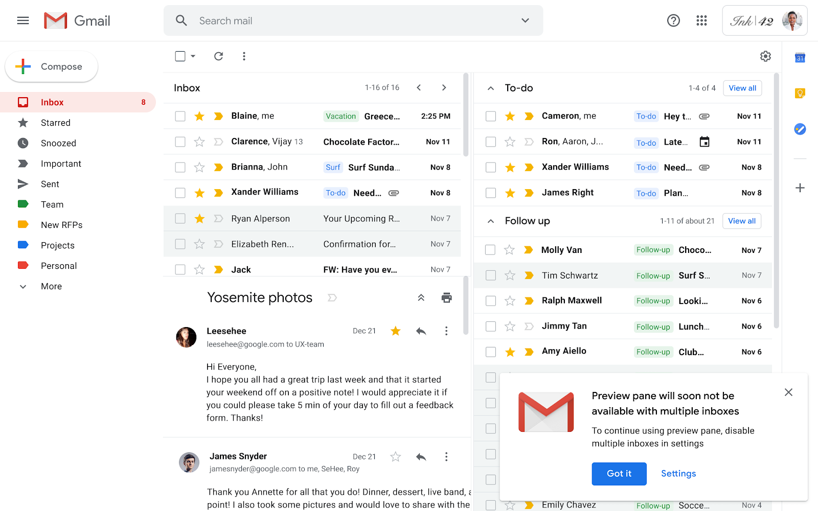 G Suite Updates Blog Changes To Multiple Inboxes In Gmail Starting February