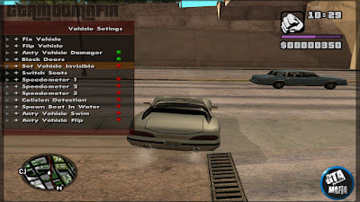GTA San Andreas New Cheat Menu With Car Modification GTA San Andreas New Cheat Menu With Car Modification