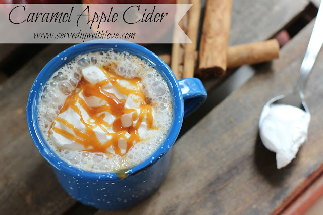 Caramel Apple Cider recipe from Served Up With Love