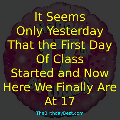 Happy 17th Birthday Quotes 