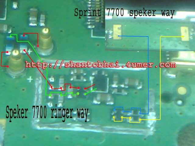 sprint 7700 audio jumper solation samsung j1 ace lcd light solution