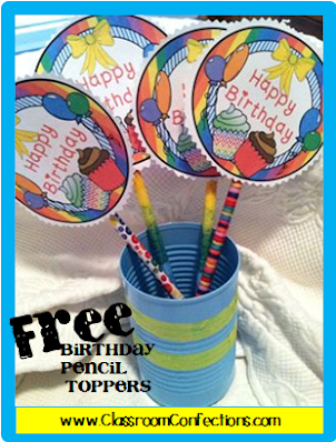Happy Birthday Pencil Toppers