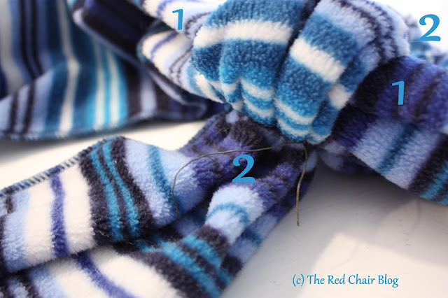 January wreath door decor tutorial DIY The Red Chair Blog