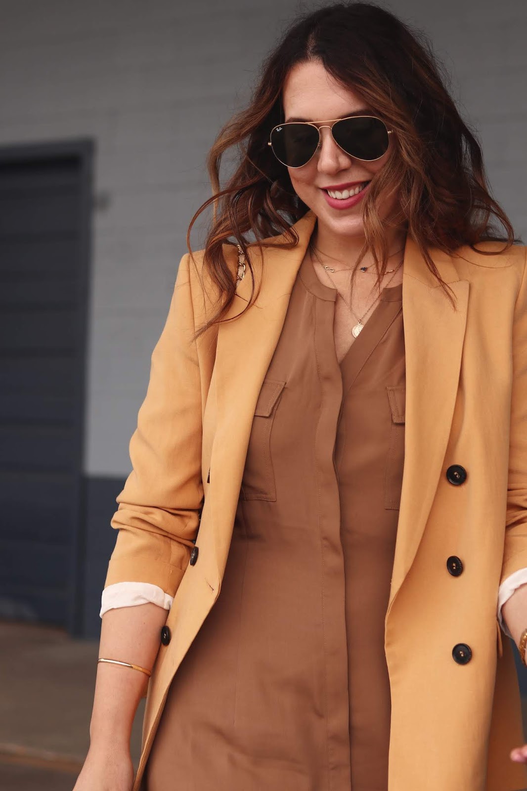 Maxi dress + blazer outfit — Covet & Acquire