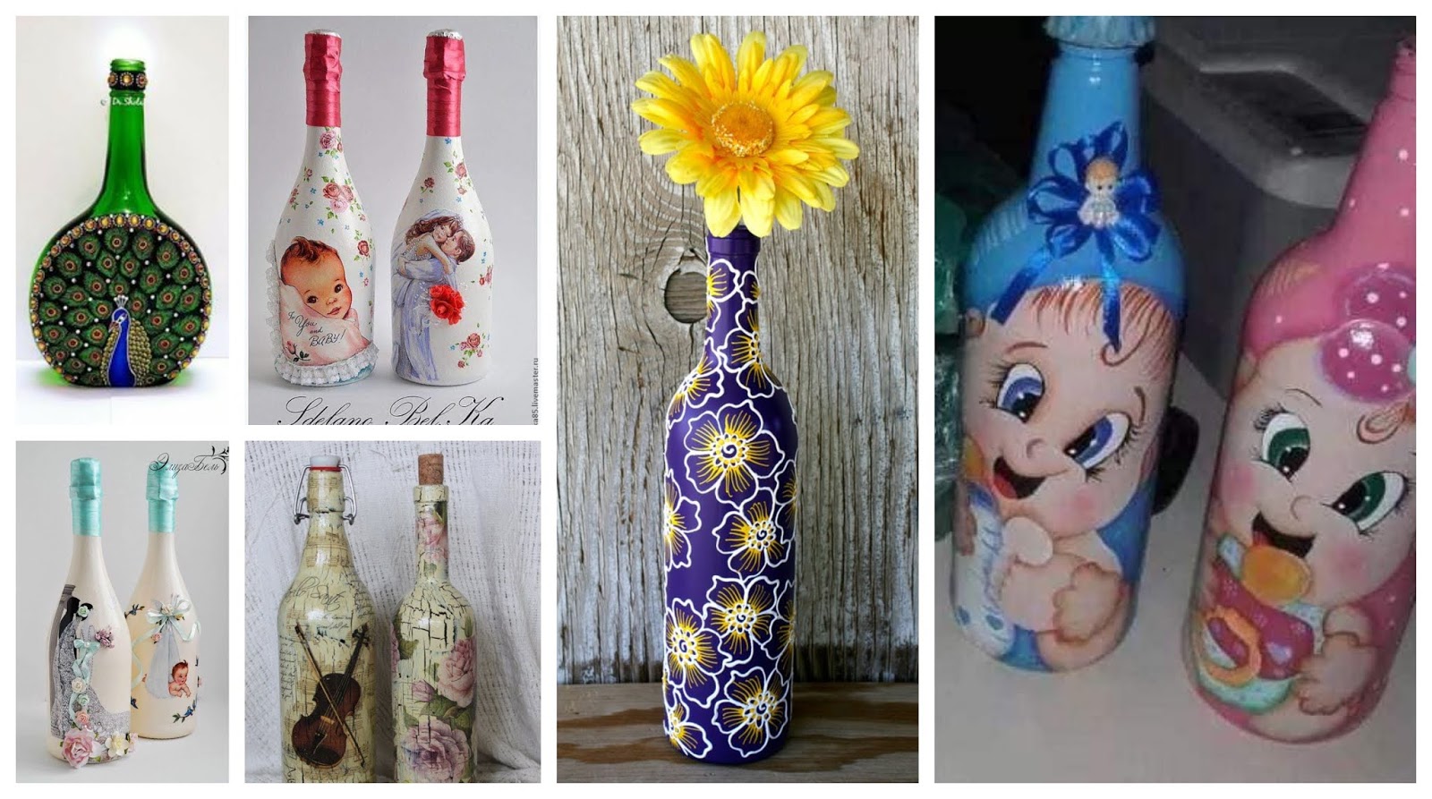 Manualidades con botellas de vidrio/Como decorar una botella 