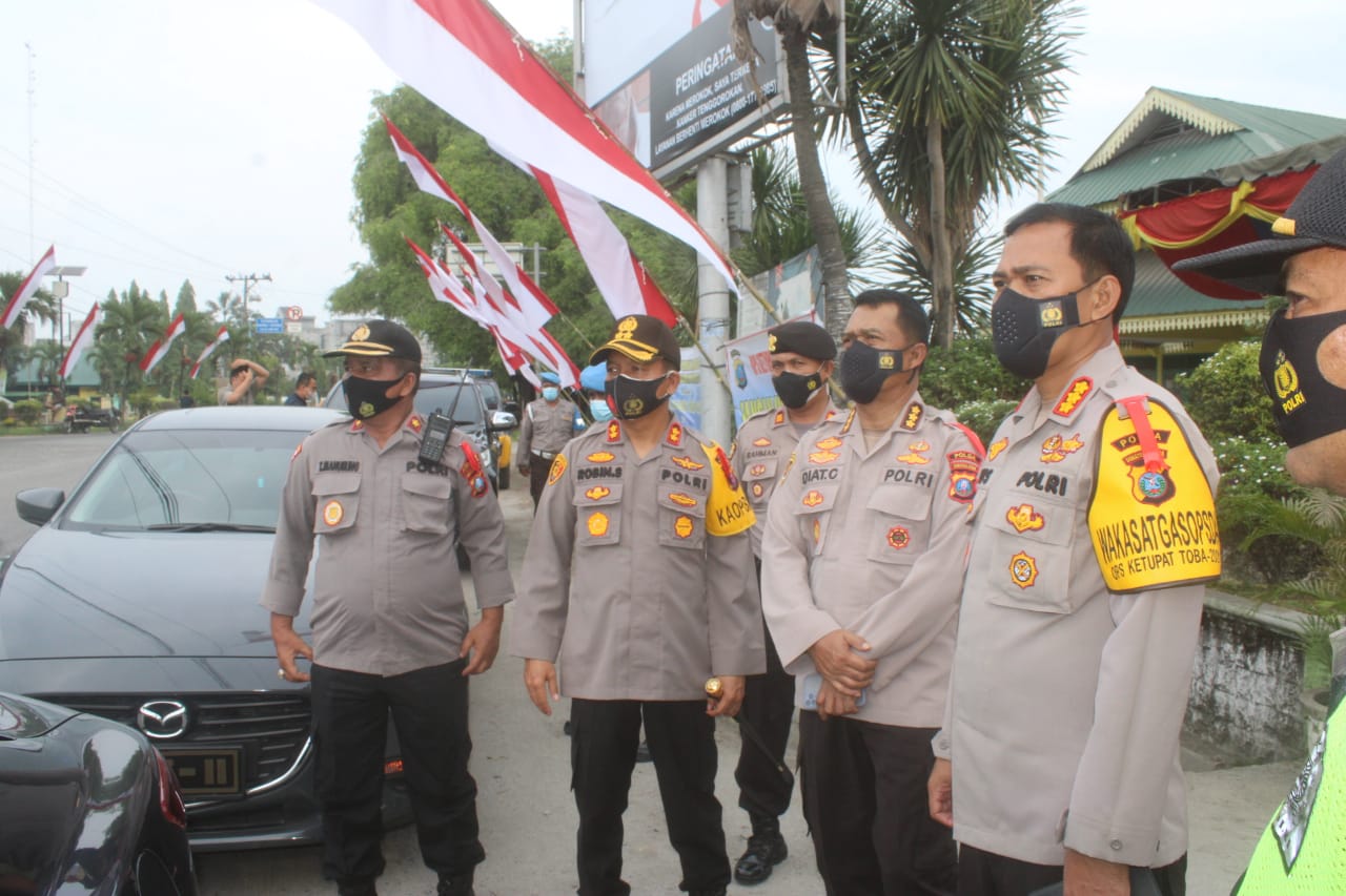 Kapolres Sergai Bersama Pamatwil Poldasu Cek Ops Ketupat Pos Iii Perbaungan