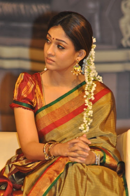 Nayanatara Throwback Pics Looking Cute In Saree - South Indian Actress Actress Trend