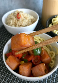 Chilli Sweet & Sour SPAM with Noodles