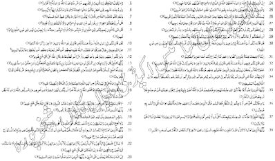 10th class islamiat important ayats for urdu translation