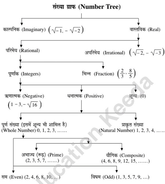 संख्या पद्धति के सूत्र  (formula of number system)