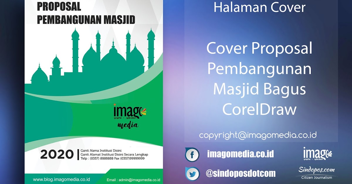 Cover Proposal Pembangunan Masjid Bagus Coreldraw Imago 