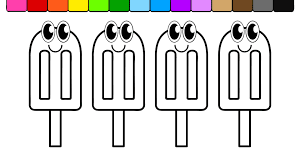 Popsicle Coloring Page 10