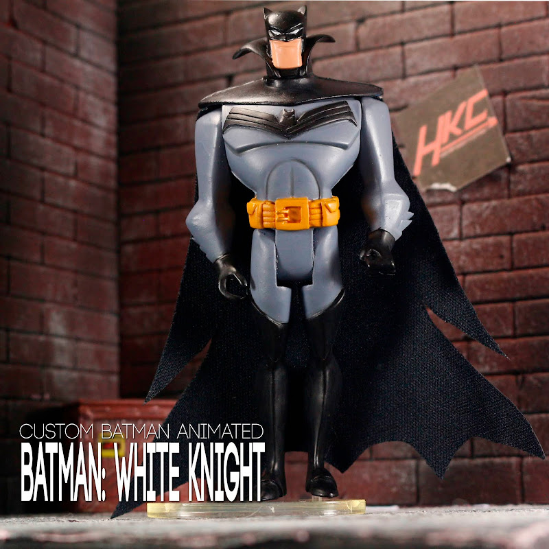 Batman animated style WHITE KNIGHT custom action figure Timmverse by Hunter  Knight Customs - Toy Discussion at 