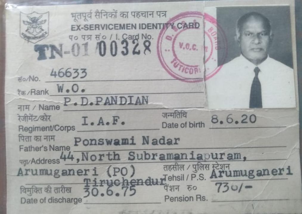 EXWEL TRUST SAD DEMISE OF A 100 YRS OLD AIR VETERAN