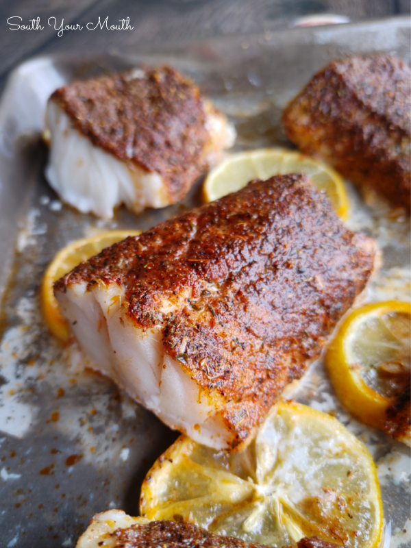 South Your Mouth Baked Blackened Cod