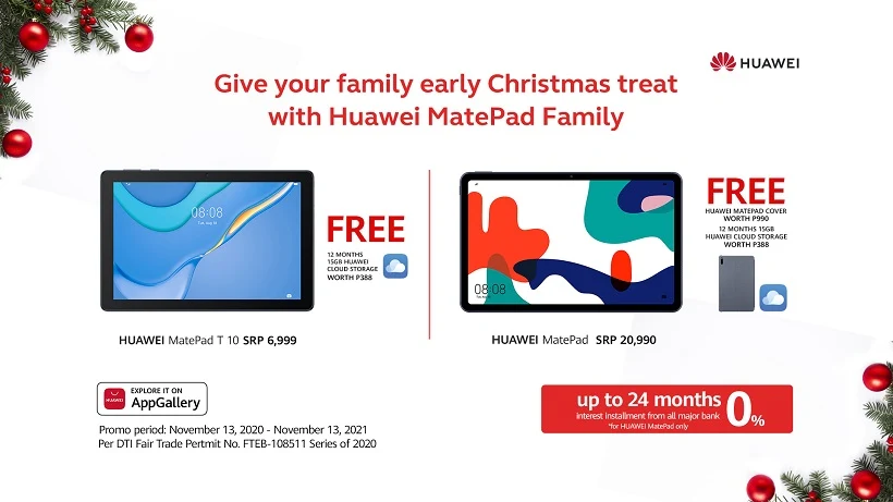 Huawei announces MatePad, MatePad T 10 Early Christmas promo