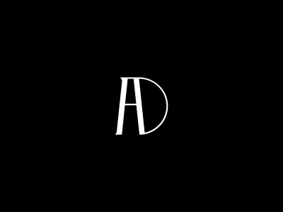 Letter AD Elegant Concept Logo