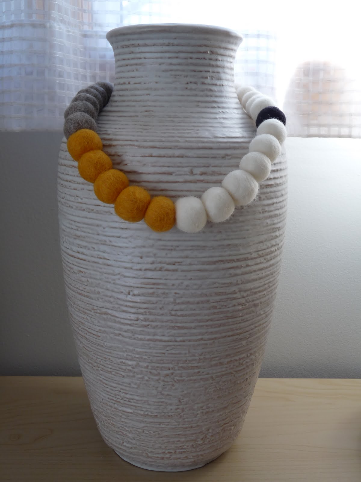 DIY Felted Bead Necklace