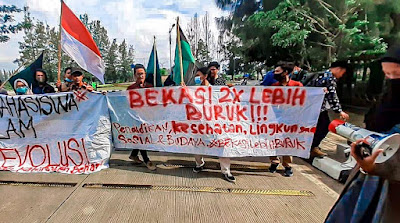 4 Kali Aksi Damai di Kantor Pemkab Bekasi, HMI Bekasi: "Demokrasi Telah Mati di Kabupaten Bekasi"