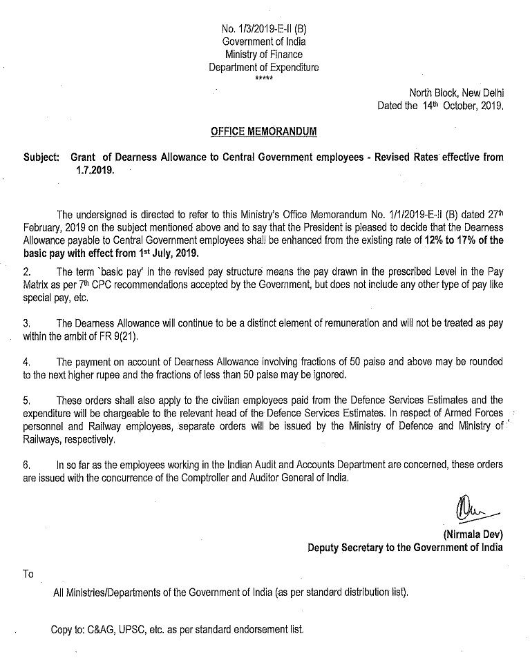 Confederation Of Central Government Employees Workers Grant Of