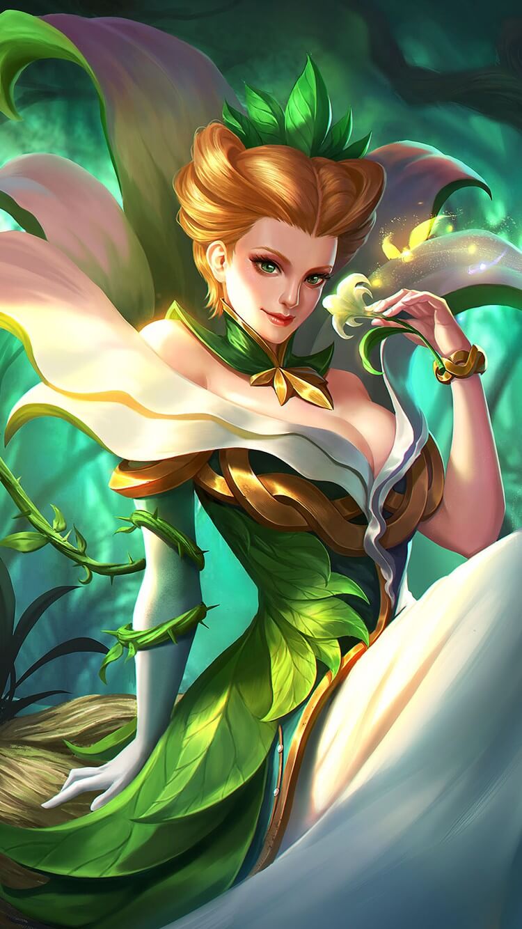 Wallpaper Aurora Natures Throne Skin Mobile Legends HD for Mobile