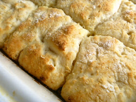 7 Up Biscuits: On;y 4 ingredients make the hot, tender, buttery biscuits and they're AMAZING!  Slice of Southern